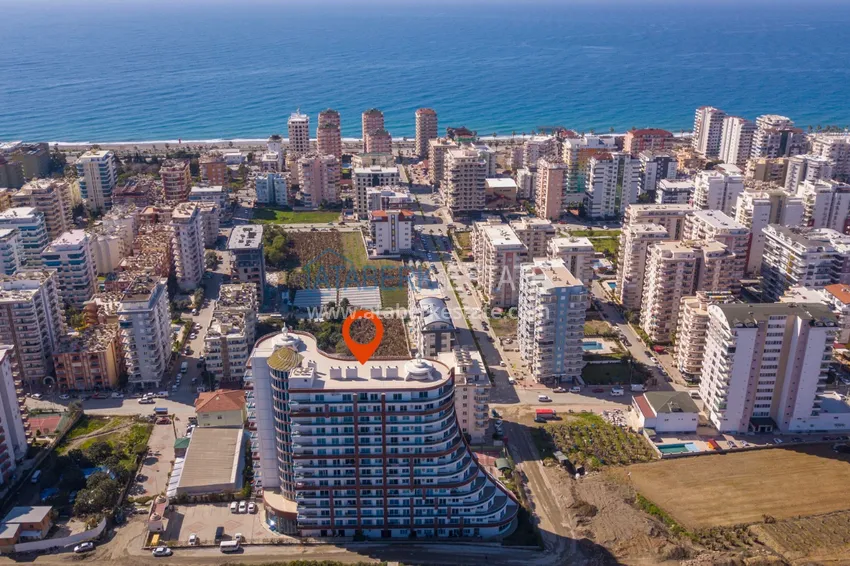 Квартира меблированная с видом на горы и море в Махмутларе  16 