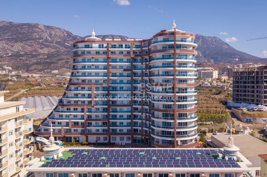 Квартира меблированная с видом на горы и море в Махмутларе  17 