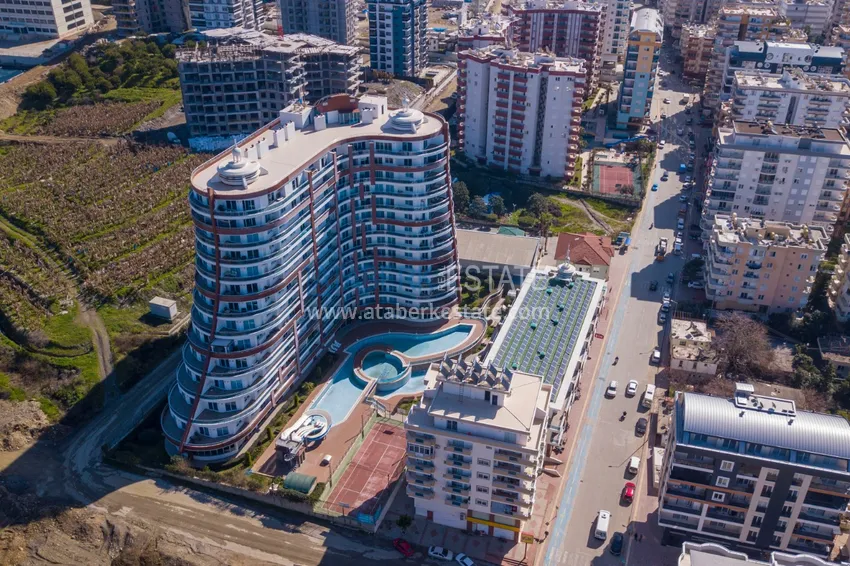 Квартира меблированная с видом на горы и море в Махмутларе  19 