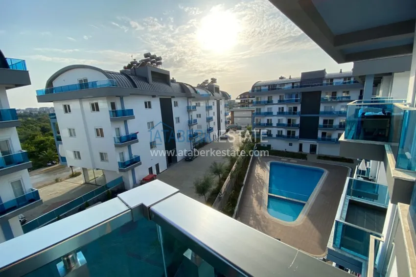 Приобрести Пентхаус – дуплекс в Оба меблированный в молодом современном комплексе с видом на горы 19 