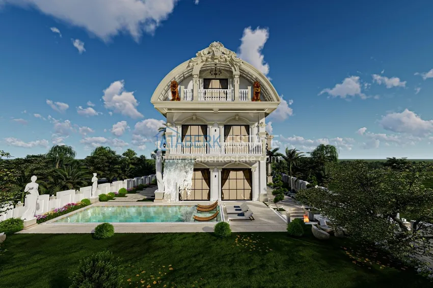 Видовая роскошная частная вилла в районе Каргыджак на этапе проекта  2 