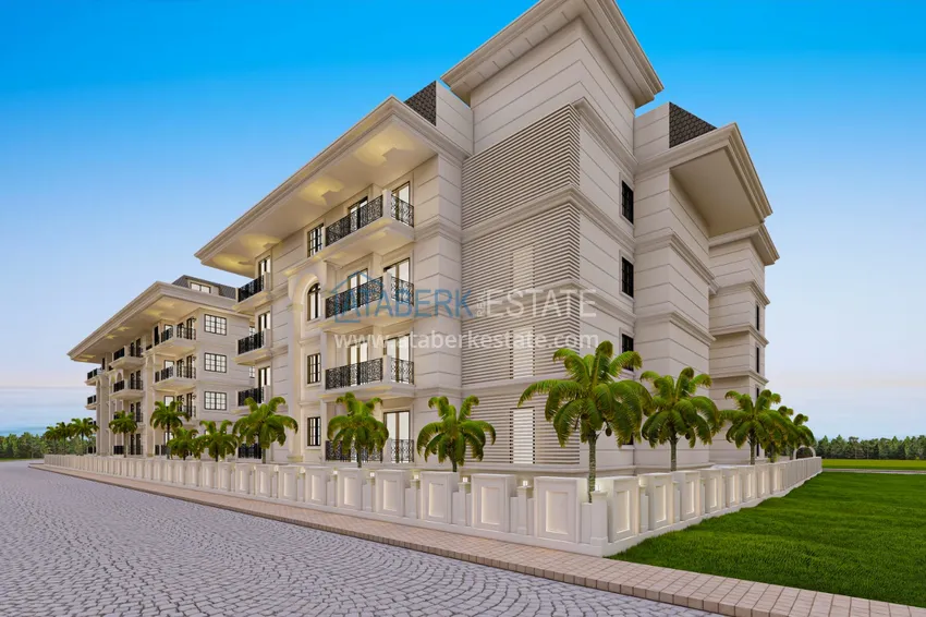 Квартира в центре Алании от инвестора, в строящемся комплексе 1 