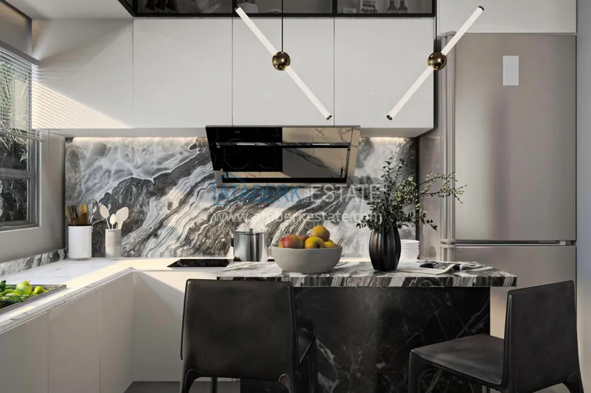 Приобрести Квартиры в Алании район Окурджалар – новый проект офф-плана на первой береговой  4 