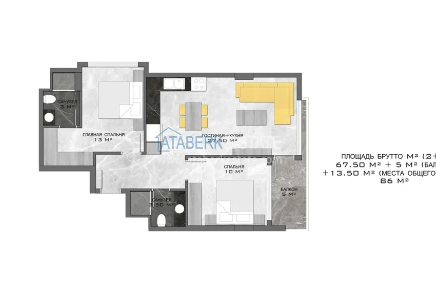 Купить дешево Новый проект в центре Алании бутик-комплекс премиум класса  8 