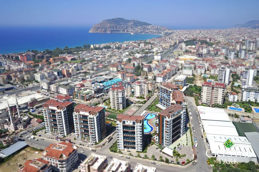 Квартира в Джикджилли меблированная с видом на море в престижном жилом комплексе 2 