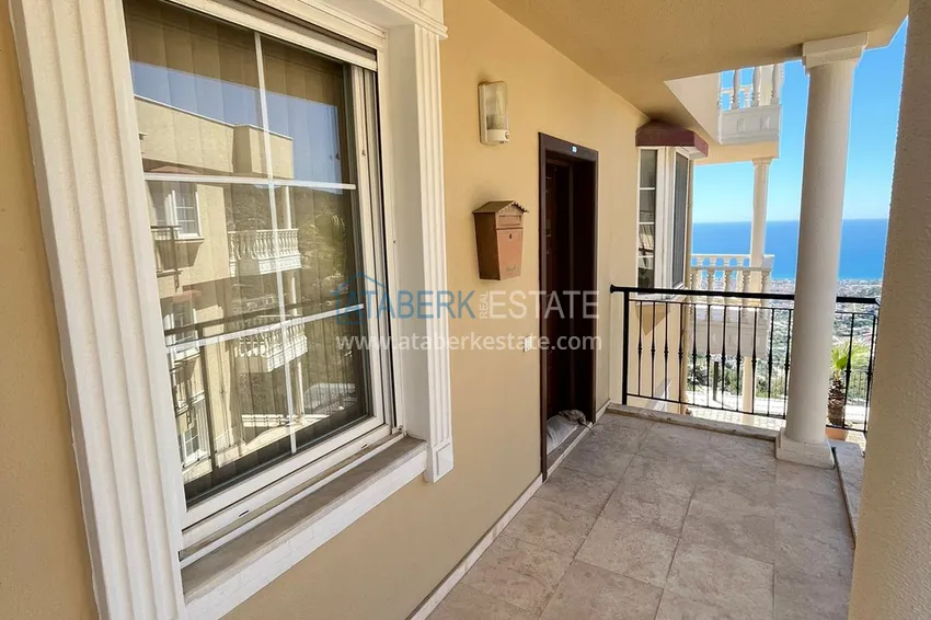 Приобрести Видовой садовый дуплекс в Алании – Бекташ, меблированный 1 