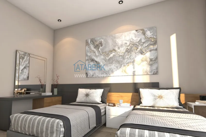 Приобрести Новый проект элитного комплекса вилл в Алании – район Тепе с правом на получение гражданства 11 