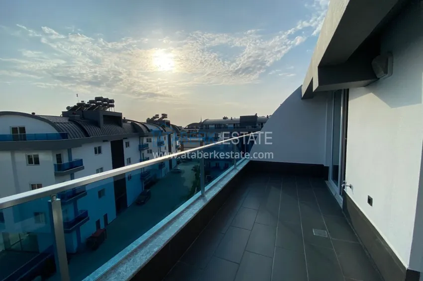 Приобрести Пентхаус – дуплекс в Оба меблированный в молодом современном комплексе с видом на горы 20 