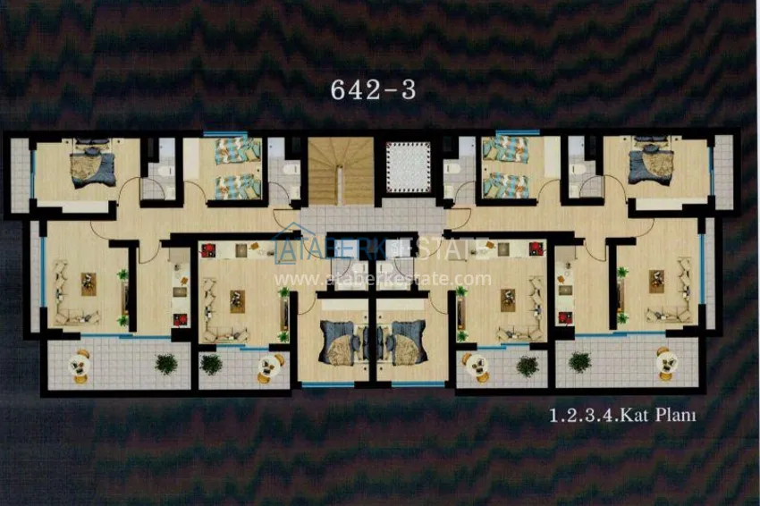 Купить дешево Квартира в Махмутларе от инвестора в комплексе на завершающем этапе строительства  1 