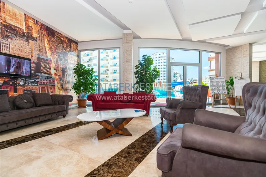 Квартира меблированная с видом на горы и море в Махмутларе  24 