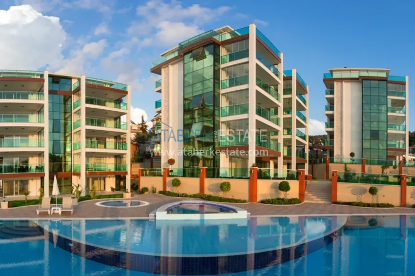 Дуплекс в Алании – район Каргыджак, двухуровневый с выходом в сад 2 