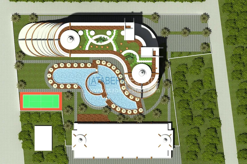 Купить дешево Квартира меблированная с видом на горы и море в Махмутларе  2 