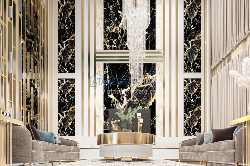 Приобрести Видовая роскошная частная вилла в районе Каргыджак на этапе проекта  2 