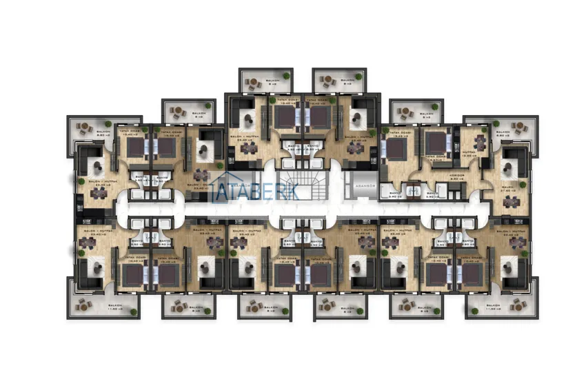 Купить дешево Новый инвестиционный проект жилого комплекса в Махмутларе напрямую от застройщика по минимальным стартовым ценам 6 