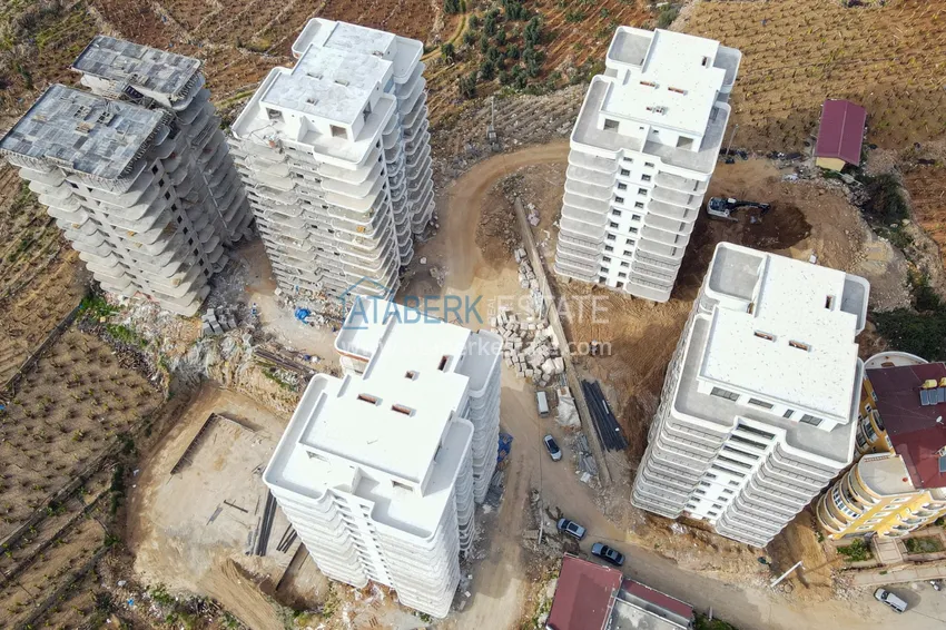 Новый строящийся проект жилого комплекса в Алании - район Махмутлар 5 