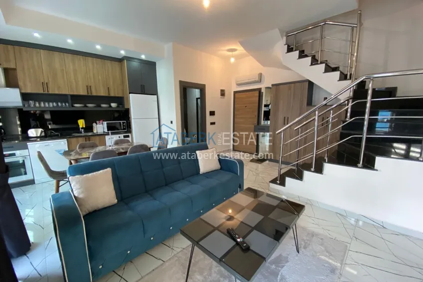 Приобрести Пентхаус – дуплекс в Оба меблированный в молодом современном комплексе с видом на горы 3 