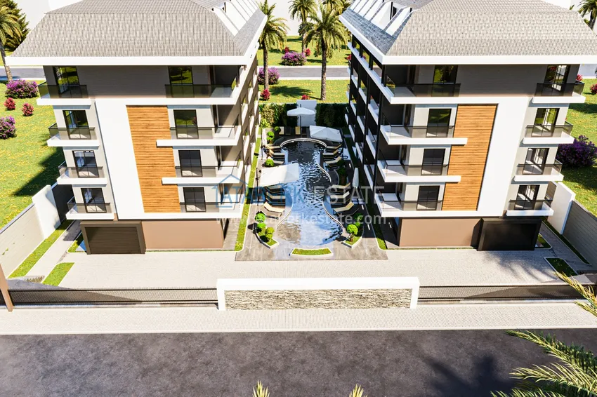 Недорогие квартиры от застройщика в Алании район Окурджалар на этапе проекта 3 