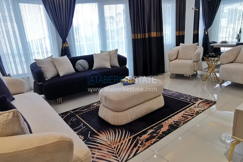 Приобрести Дуплекс в Алании с видом на море и горы, меблированный 3 