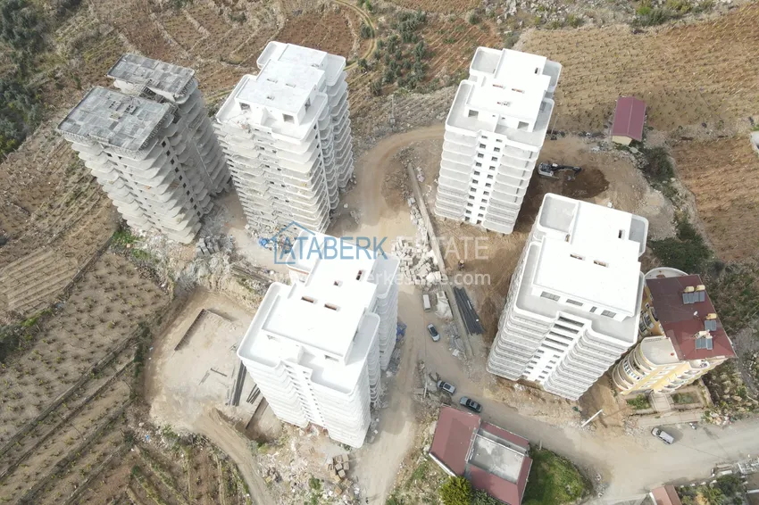 Новый строящийся проект жилого комплекса в Алании - район Махмутлар 6 