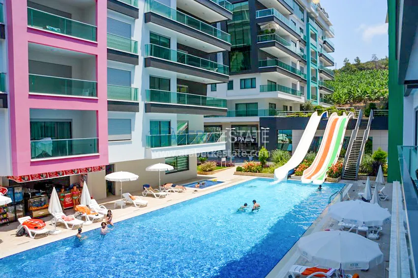 Студия в Каргыджаке с мебелью в элитном комплексе на первой береговой линии 6 