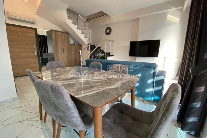 Приобрести Пентхаус – дуплекс в Оба меблированный в молодом современном комплексе с видом на горы 4 