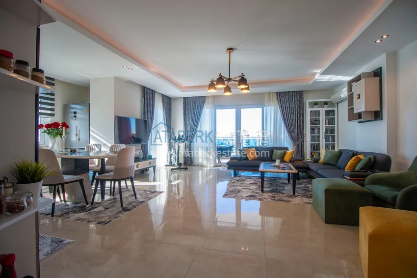 Приобрести Квартира меблированная с видом на горы и море в Махмутларе  4 