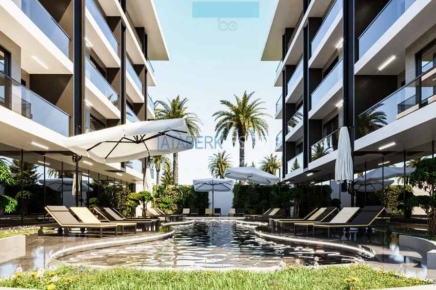 Недорогие квартиры от застройщика в Алании район Окурджалар на этапе проекта 5 