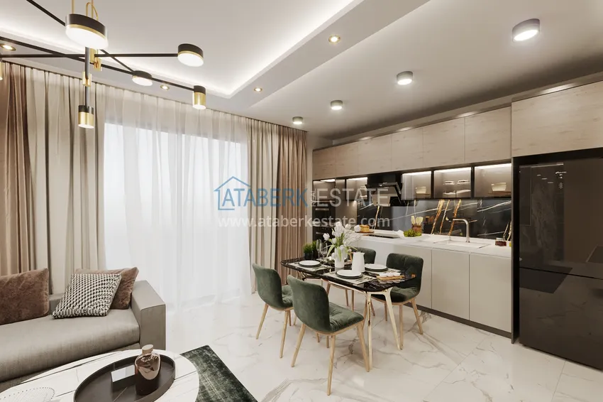 Приобрести Новый инвестиционный проект жилого комплекса в Махмутларе напрямую от застройщика по минимальным стартовым ценам 15 