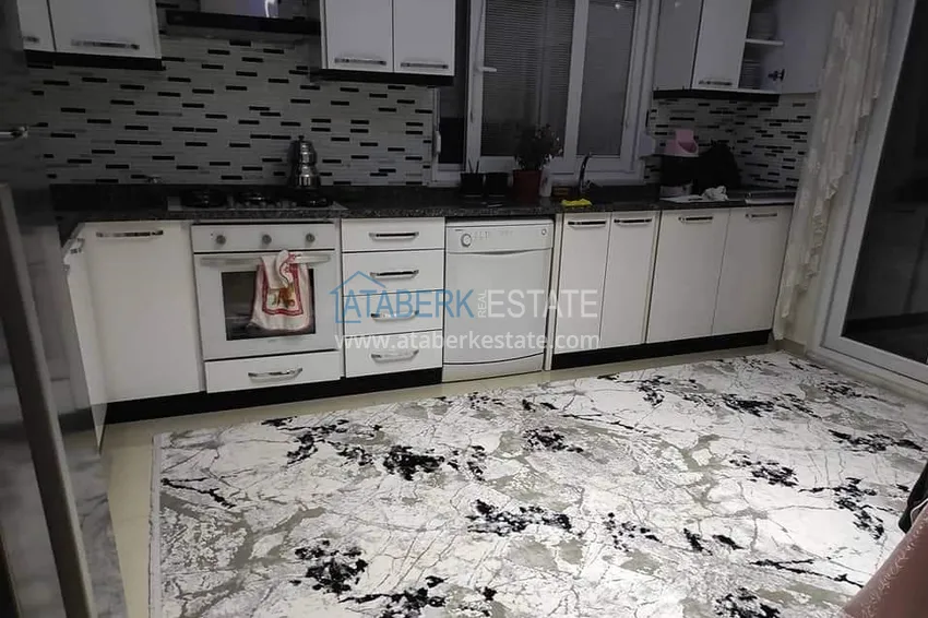 Приобрести Дуплекс в районе Газипаша с отдельной кухней, застекленным балконом и видом на горы 5 