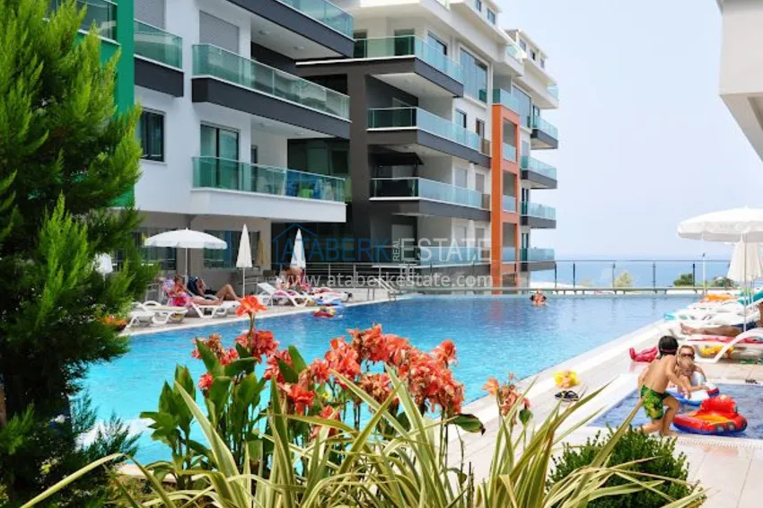 Студия в Каргыджаке с мебелью в элитном комплексе на первой береговой линии 7 