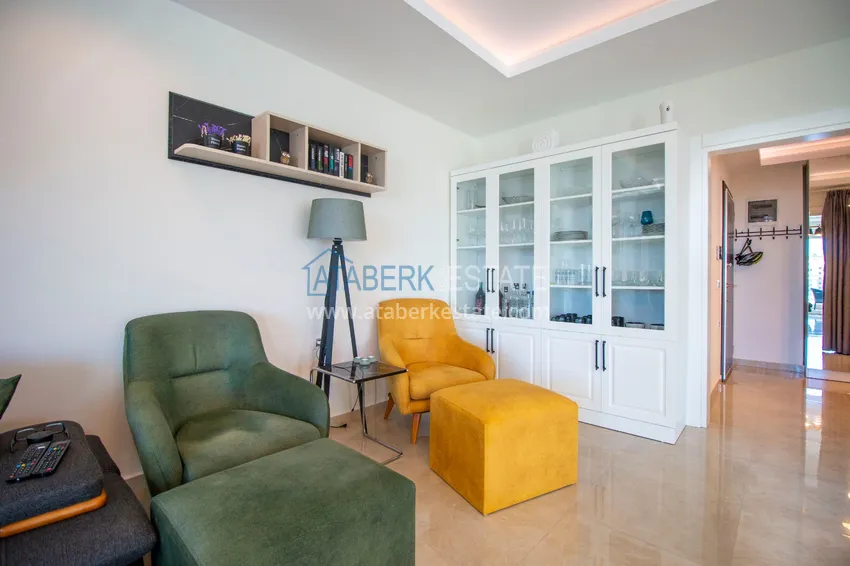 Приобрести Квартира меблированная с видом на горы и море в Махмутларе  8 