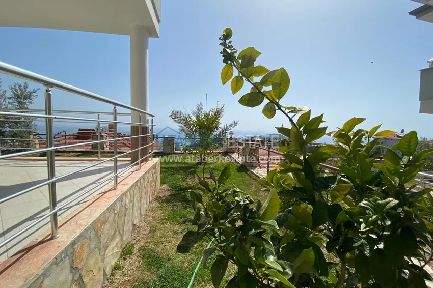 Вилла в Алании - район Бекташ меблированная с видовыми характеристиками 4 