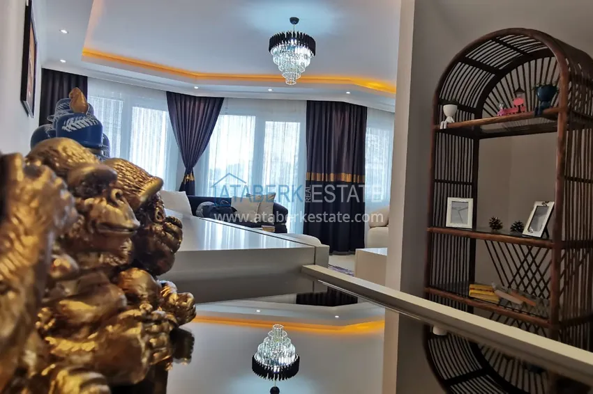 Приобрести Дуплекс в Алании с видом на море и горы, меблированный 8 