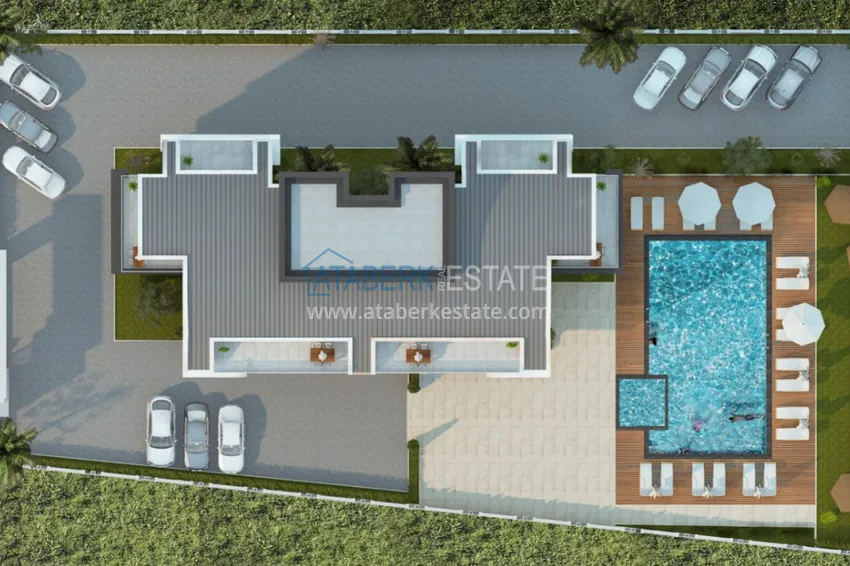 Квартиры в районе Авсаллар от инвестора в строящемся комплексе 9 