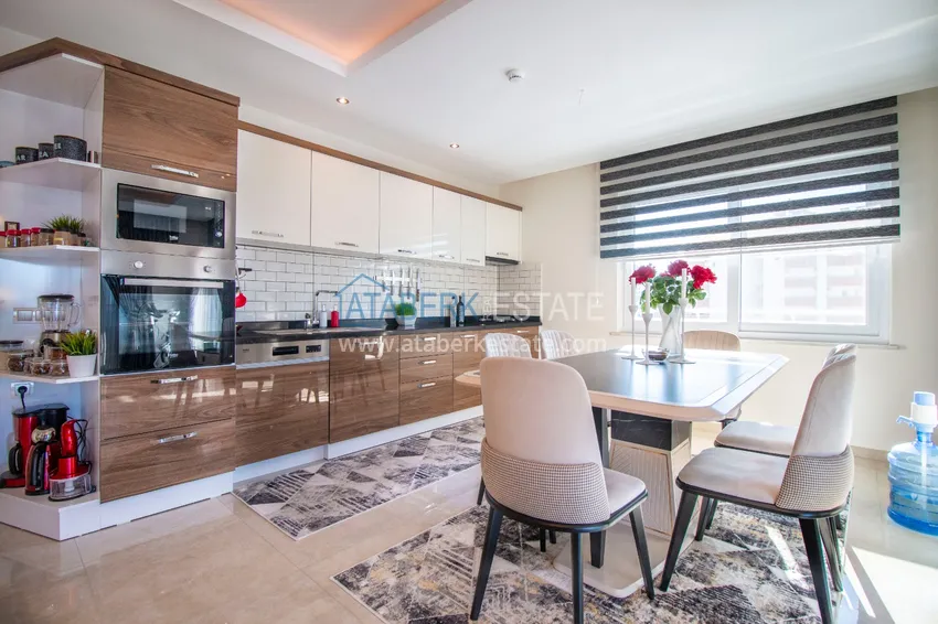 Приобрести Квартира меблированная с видом на горы и море в Махмутларе  9 