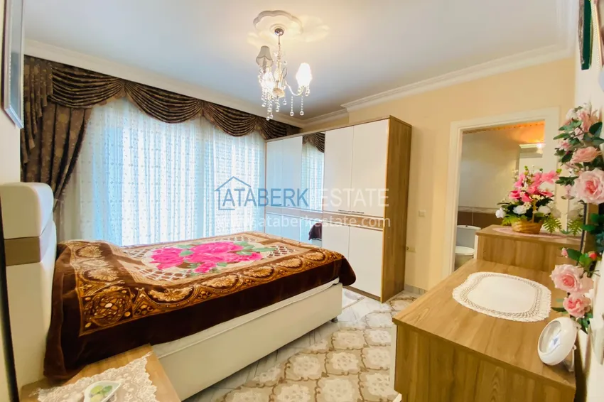 Приобрести Квартира в центре Алании с мебелью и видом на историческую крепость 10 