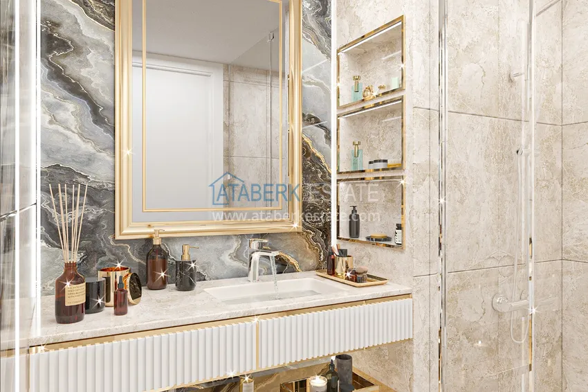 Приобрести Квартира в центре Алании от инвестора, в строящемся комплексе 8 