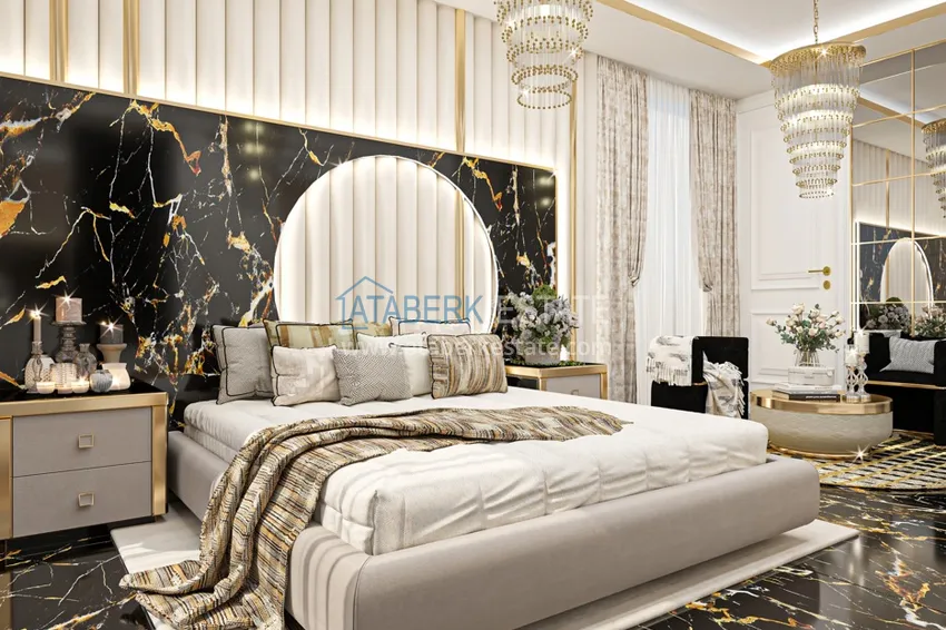 Приобрести Видовая роскошная частная вилла в районе Каргыджак на этапе проекта  9 