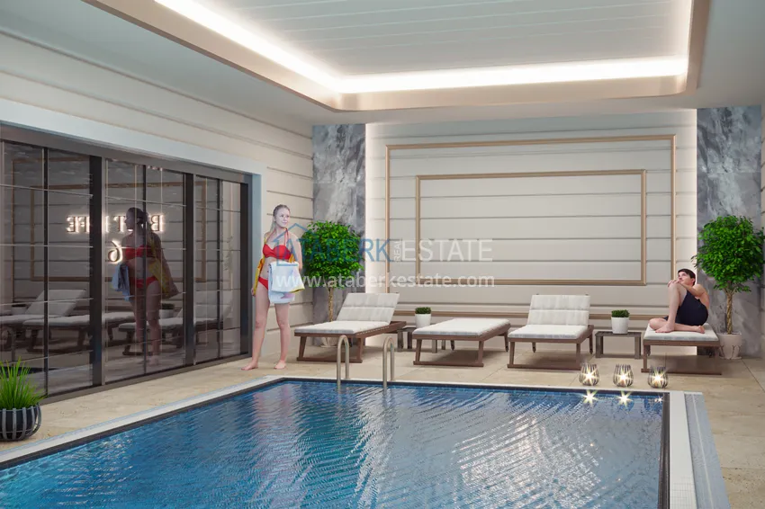 Квартира в Махмутларе с чистовой отделкой в элитном комплексе с хорошей инфраструктурой 2 