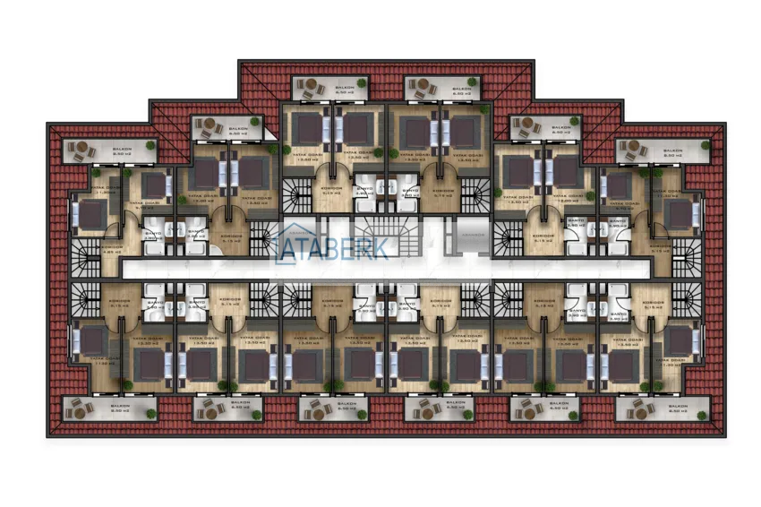 Купить дешево Новый инвестиционный проект жилого комплекса в Махмутларе напрямую от застройщика по минимальным стартовым ценам 8 