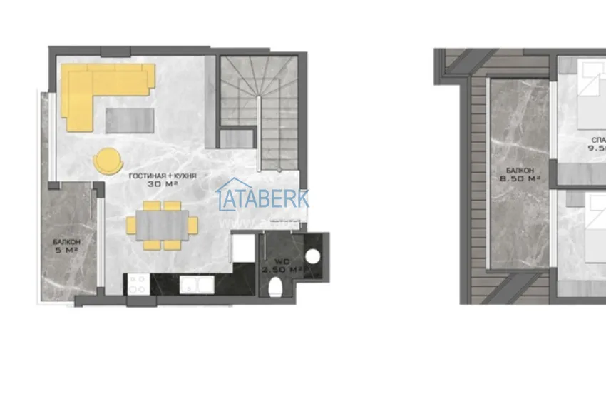 Купить дешево Новый проект в центре Алании бутик-комплекс премиум класса  9 