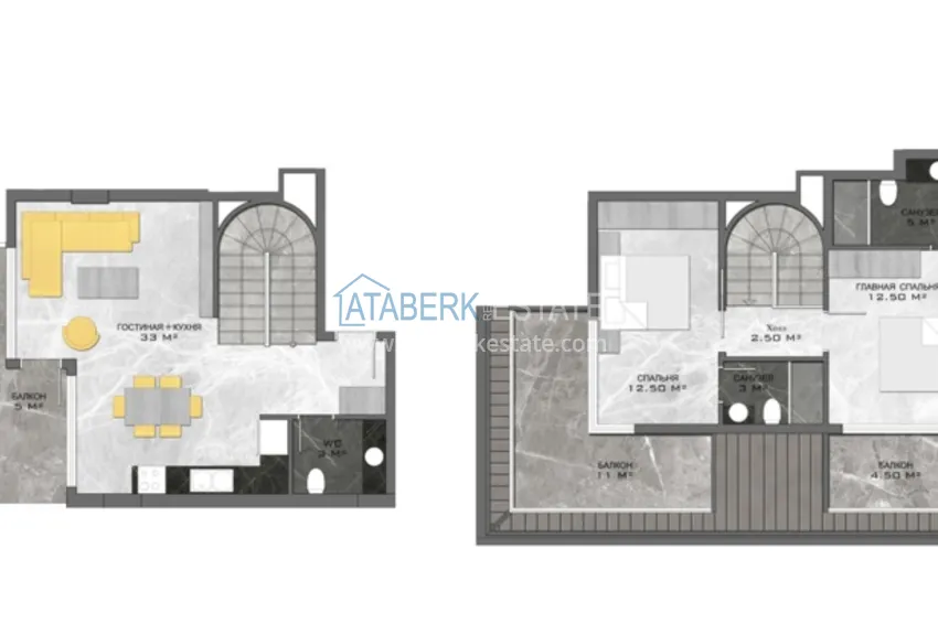 Купить дешево Новый проект в центре Алании бутик-комплекс премиум класса  11 