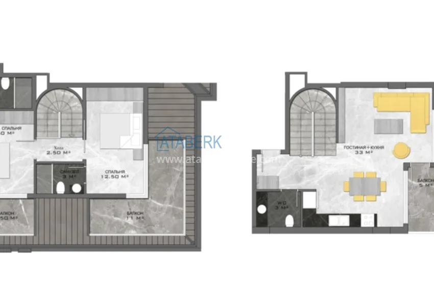 Купить дешево Новый проект в центре Алании бутик-комплекс премиум класса  12 