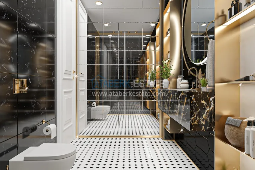 Приобрести Видовая роскошная частная вилла в районе Каргыджак на этапе проекта  13 