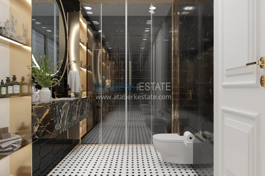 Приобрести Видовая роскошная частная вилла в районе Каргыджак на этапе проекта  14 