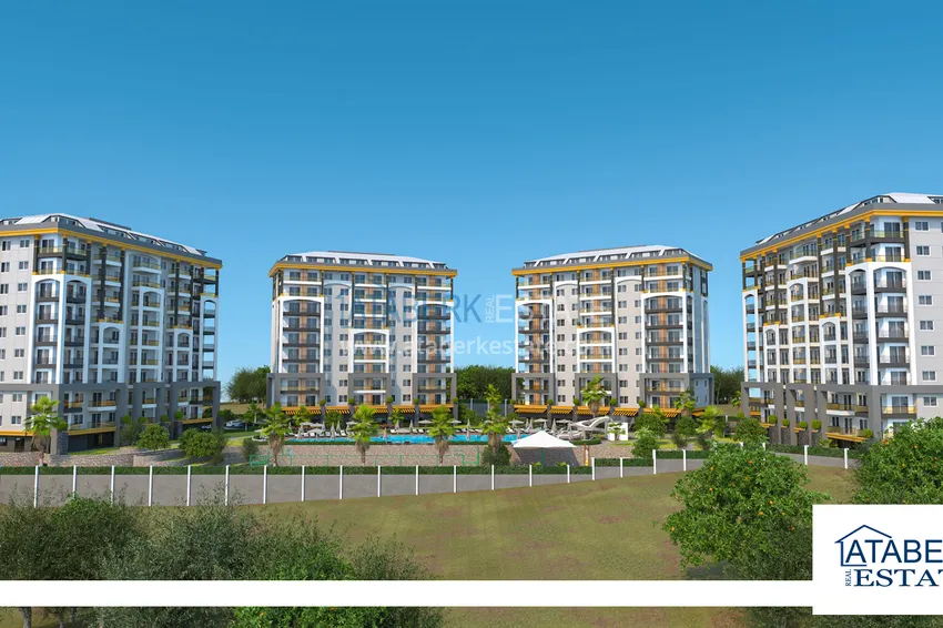 Пентхаус в Алании – район Авсаллар в роскошной резиденции возле пляжа Инджекум 2 