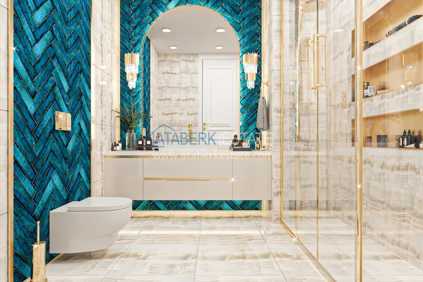 Приобрести Видовая роскошная частная вилла в районе Каргыджак на этапе проекта  16 