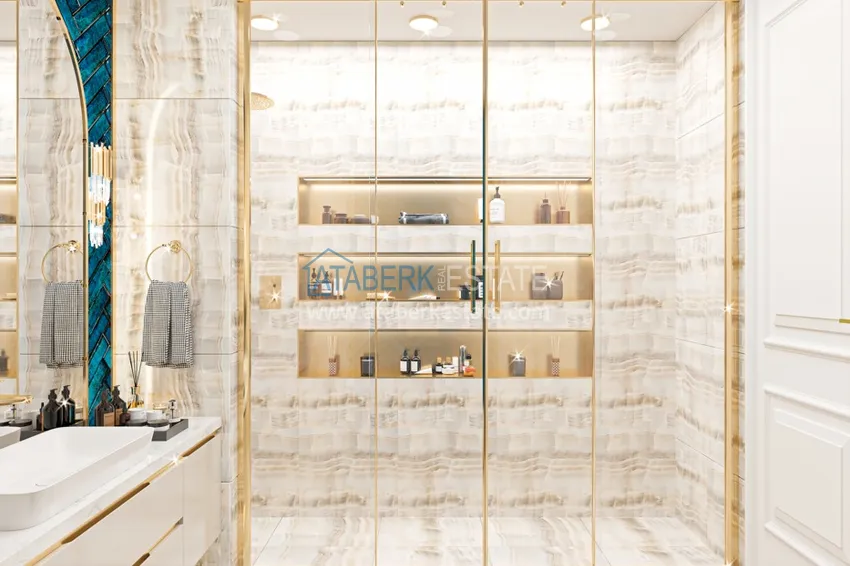 Приобрести Видовая роскошная частная вилла в районе Каргыджак на этапе проекта  17 