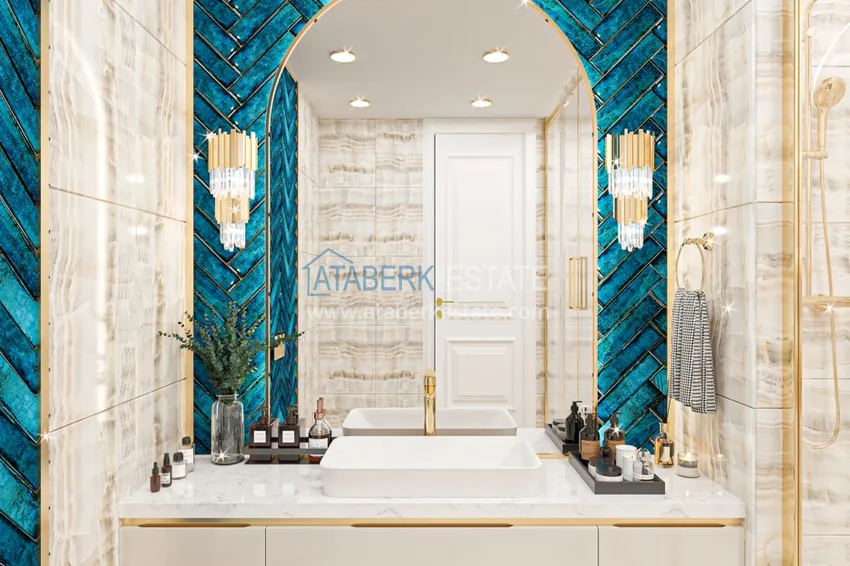 Приобрести Видовая роскошная частная вилла в районе Каргыджак на этапе проекта  18 