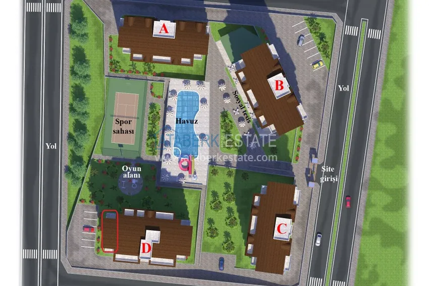 Купить дешево Квартира в Авсалларе двухкомнатная с видом на море в комплексе с частным пляжем 1 